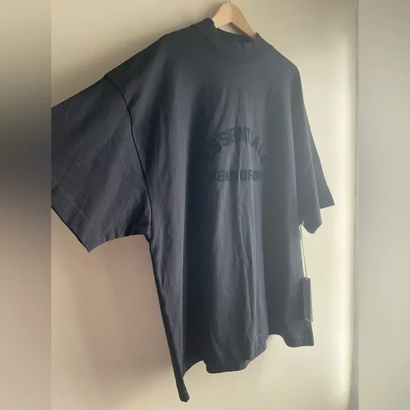 NEW Essential Fear Of God Men Black Thick Shirt Size Large - Picture 5 of 14